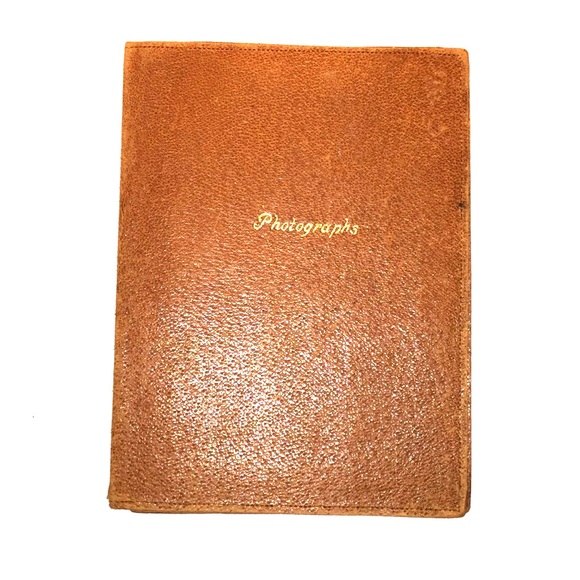 Vintage Other - VTG • Leather Picture Holder •